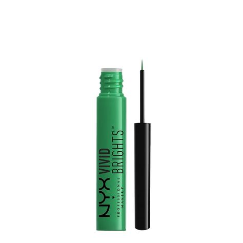 Vanessa Hudgen's Neon Green Eyeliner Is Everything to Us | Allure Muted Turquoise, Mommy Makeup, Green Liquid, Green Eyeliner, Black Manicure, Bold Eye Makeup, Essence Makeup, Waterproof Liquid Eyeliner, Green Eye