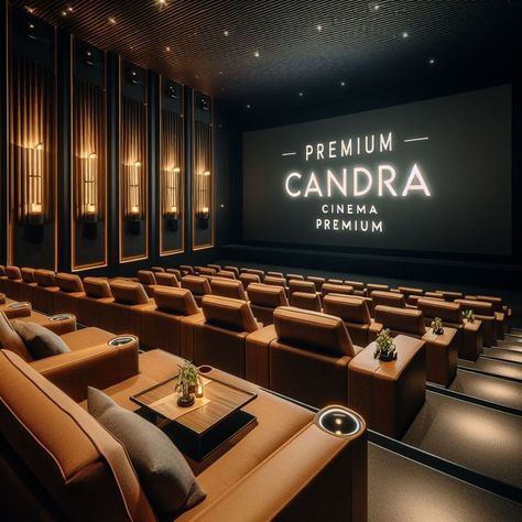 Private Theater Room, Cinema Hall Aesthetic, Cinema Lobby, Cinema Room Design, Entertainment Building, Movie Theater Aesthetic, Private Cinema, Gym Supplies, Cinema Hall