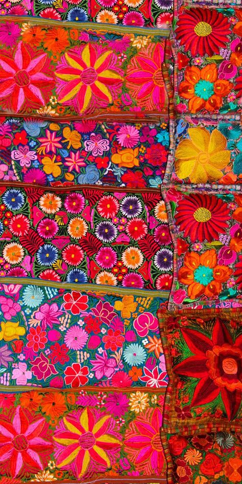 Mexican Pattern, Behind Blue Eyes, Mexican Embroidery, Embroidery Wall Art, Hippie Wallpaper, Arte Inspo, Mexican Art, 영감을 주는 캐릭터, Modern Interiors