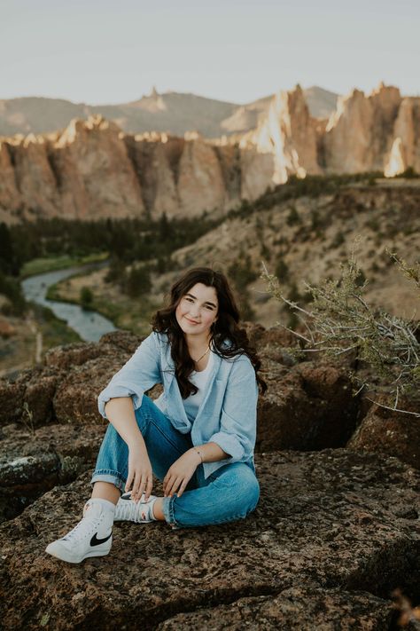 Sitting On Ground Reference Drawing, Sitting Ground Pose, Sitting Pose Photography, Sitting On The Ground Pose, Sitting On Ground Reference, Sitting On Ground Poses, Smith Rock Oregon, Sitting On Ground, Fall Senior Portraits