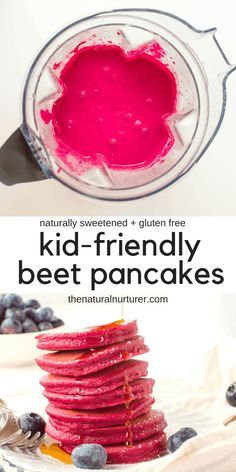 Healthy Pink Pancakes, Best Way To Eat Beets, Beet Pancakes Baby, Blw Beets, Blw Beet Recipes, Hidden Veggie Waffles, Whole Food Kids Meals, Beet Muffins For Kids, Picket Eater Meals