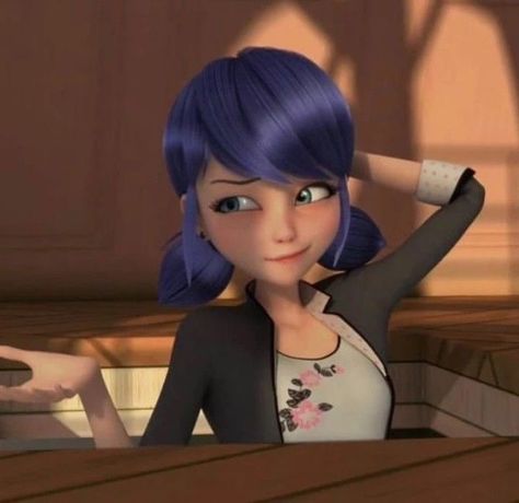 marinette dupain-cheng Marinette Icon, Marinette Ladybug, Icon Profile, Marinette Dupain Cheng, Blue Hair, Mlb, Hair, Blue