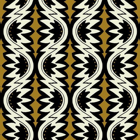 Florence Marie on Instagram: “I updated this funky pattern design in black and gold and off white! I love the retro boho vibes it has. What do you think?…” August Ro, Prints Inspiration, Birthday Wishes For Wife, African Pattern Design, Pattern Design Inspiration, Colour Ways, Geometric Pattern Design, Patterns Fashion, Embroidery Neck Designs