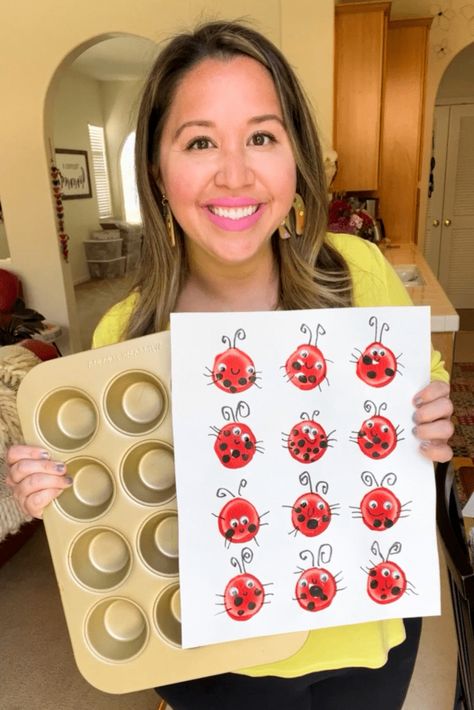 Preschool Ladybug, Insect Art Projects, Preschool Art Lessons, Ladybug Cookies, Preschool Craft Activities, Open Ended Art, Bug Activities, Insects Preschool, Cookie Craft