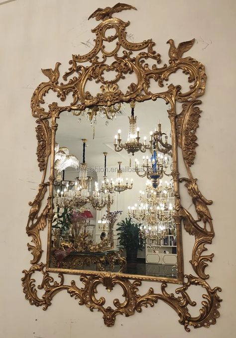 Oe-fashion Italian Baroque Heavy Brass Mirror Retro Luxury Hollowed Out All Copper Porch Mirror Vanity Mirror - Buy Copper Porch Mirror Vanity Mirror oe-fashion Italian Baroque Heavy Brass Mirror Retro Luxury Hollowed Out All Copper Porch Mirror Vanity Mirror Product on Alibaba.com Porch Mirror, Copper Furniture, Victorian Mirror, Baroque Mirror, Retro Luxury, Italian Baroque, Mirror Vanity, Baroque Design, Mirror Console