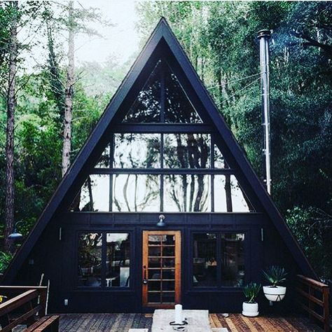 Inverness A-frame. One of the most unique A-frames we have seen. View more on this property by following @invernessaframe . A Frame Cabins, Frame Cabin, Beautiful Cabins, Point Reyes, Bohemian Modern, Marin County, A Frame Cabin, A Frame House, Cabin In The Woods