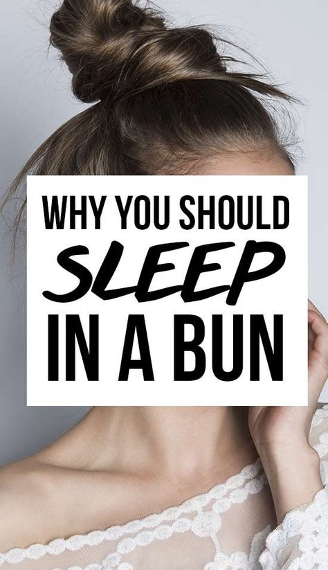 You Should Be Sleeping With Your Hair In A Bun--Here's Why #beauty #hair #haircare #fashion #style Wavy Hair Overnight, Hair In A Bun, Sleep Hairstyles, Overnight Hairstyles, Hair Mistakes, Long Hair Tips, Hair Up Or Down, Beauty Magazine, Volume Hair