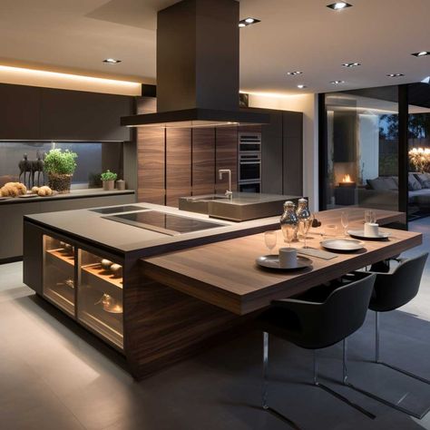 8+ Unique Features of Modern Kitchen Island Designs • 333+ Images • [ArtFacade] Modern Kitchen Island Design, Desain Pantry, Modern Kitchen Design Luxury 2020, Dream Kitchens Design, Modern Kitchen Island, Modern Kitchen Interiors, Stylish Apartment, Kitchen Design Plans, Remodel Kitchen