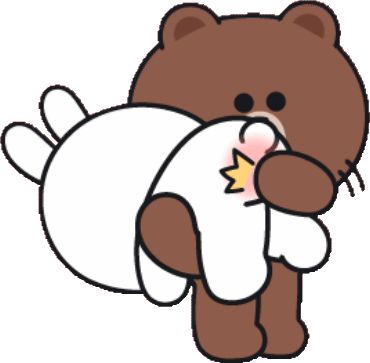 Sticker Maker - BROWN & FRIENDS : 愛 愛 10 Cony Brown Gif, Space Gadgets, Calin Gif, Cony Brown, Bear Gif, Animiertes Gif, Single Stickers, Unique Stickers, Emoji Love