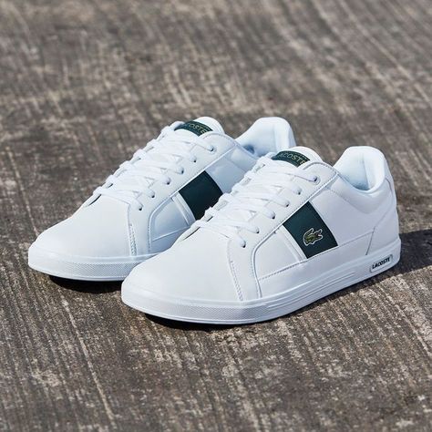 Mens White Casual Shoes, Lacoste Shoes Mens, Lacoste Shoes Women, Prince Shoes, Trending Shoes For Men, Snicker Shoes, Mens Luxury Lifestyle, Lacoste Sneakers, Lacoste Shoes