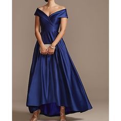 Silhouette:A-Line; Hemline / Train:Asymmetrical; Closure:Zipper UP; Embellishment:Pleats; Fabric:Satin; Sleeve Length:Short Sleeve; Style:Elegant; Neckline:Off Shoulder; Listing Date:04/24/2020; Bust:; Hips:; Hollow to Floor:; Waist:; Wrap:No Bride Dress Elegant, Satin Short Sleeve, Dinner Dresses, Dress With Pleats, Dress Wedding Guest, Satin Short, Formal Dinner, Mother Of The Bride Dress, Mom Dress