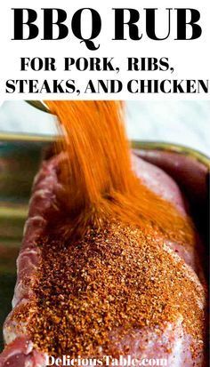 Steak Dry Rub, Rub For Pork Ribs, Homemade Grill, Rib Rub Recipe, Bbq Rub Recipe, Steak Rub, Homemade Rubs, Bbq Dry Rub, Homemade Dry Mixes