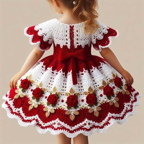 Crochet baby girl dress