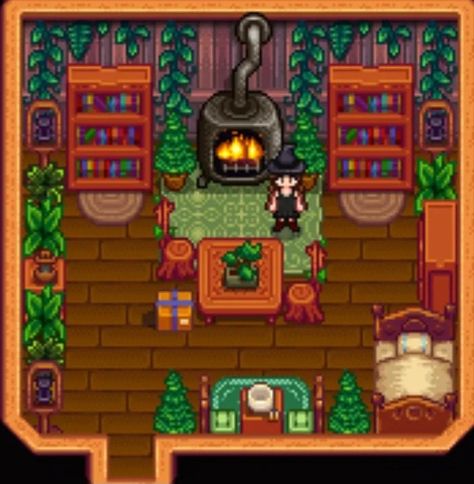 Stardew Guest House, Stardew Valley Guest House, Stardew Valley Tea Room, Guest House Ideas, Stardew House, Valley House, Stardew Valley Layout, Stardew Valley Farms, Cozy Gaming