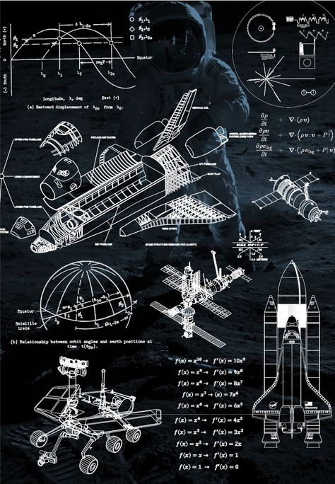 Mechatronics Engineering, Aerospace Design, Space Engineers, Look Wallpaper, Science Notebooks, Blueprint Art, Aerospace Engineering, Physics And Mathematics, Rocket Science