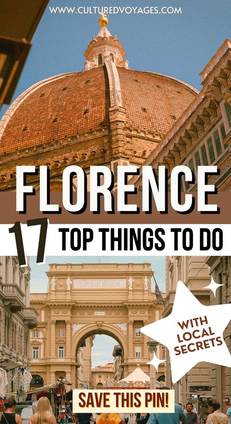 This guide covers the top things to do in Florence, from visiting Florence landmarks to wine tasting tours in Florence. If you're looking for the best Florence attractions, read this comprehensive list of what to do in Florence.things to see and do in florence | fun things to do in florence | things to do in florence at night | cool things to do in florence | best free things to do in florence italy | Day trips from florence | Florence travel guide Florence To Do List, Day Trip From Florence Italy, Florence Day Trips, Florence Italy Museums, Florence Must See, Florence To Do, One Day In Florence Italy, What To See In Florence Italy, What To Do In Florence