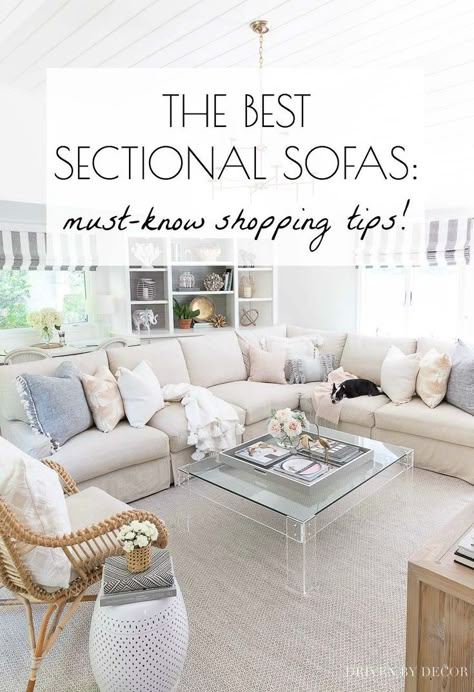 Must-know shopping tips for choosing the best sectional sofa for your family! Info on the best sectional and sofa brands and what fabrics and features to look for. So helpful! Best Sectional Sofa, Deep Sectional Sofa, Latest Sofa Designs, Sectional Sofas Living Room, Corner Sofa Set, Diy Sofa, Sectional Sofas, Family Room Design, Living Room Sectional