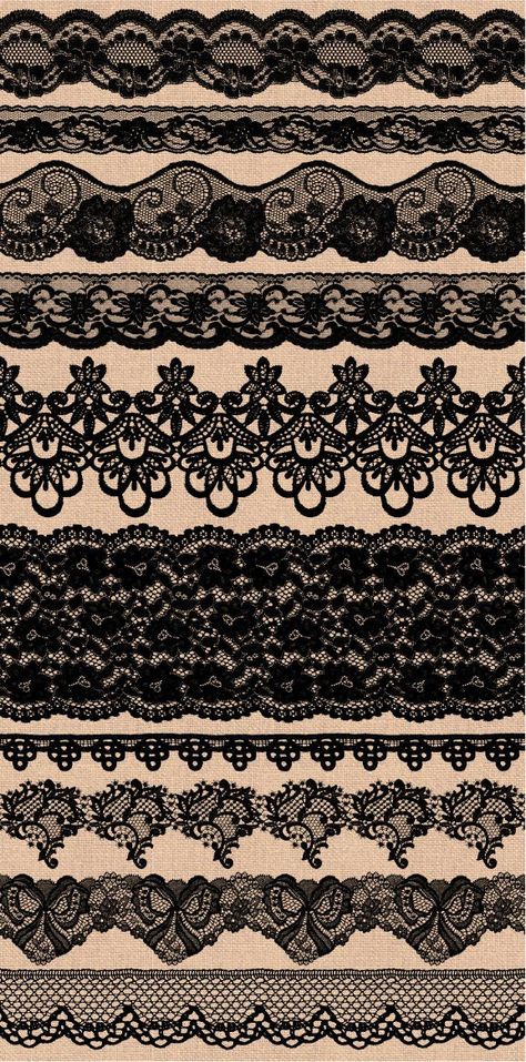 Lace Clipart, Clip Art Wedding, Gothic Pattern, Lace Background, Clipart Vintage, Flash Tattoo Designs, Black Seamless, Wedding Clipart, Wedding Lace