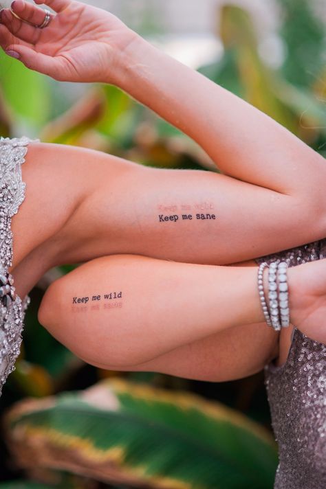 Matching Bff Tattoos, Matching Friend Tattoos, Tato Minimal, Matching Best Friend Tattoos, Bestie Tattoo, Matching Sister Tattoos, Sibling Tattoos, Meaningful Tattoo, Inspiration Tattoos