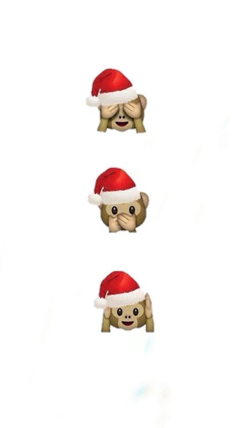 christmas wallpaper || @edits.seriest Cutie Emojis, Tree Emoji, Monkey Christmas, Christmas Emoji, Emoji Christmas, Monkey Emoji, Emoji Backgrounds, Xmas Wallpaper, Emoji Images