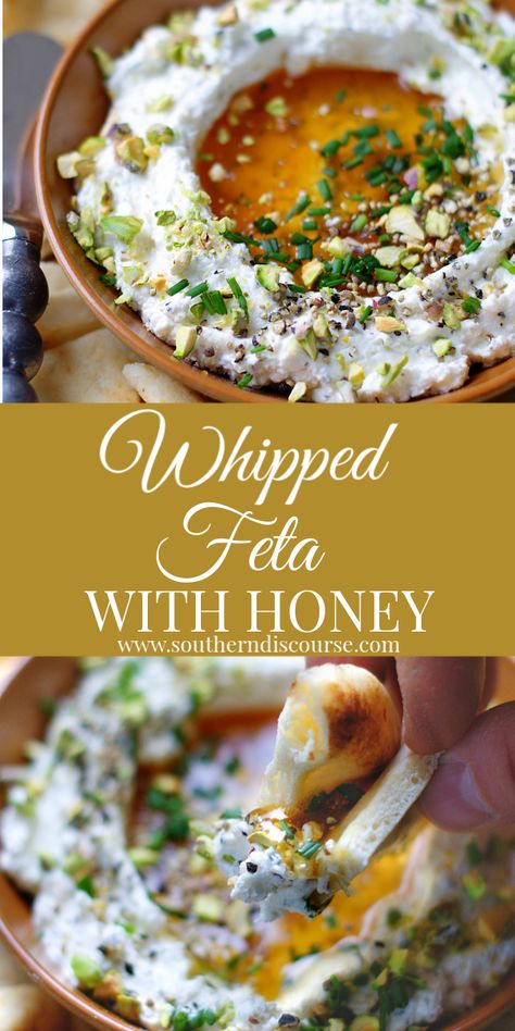 Honey Appetizers, Wine Appetizers, Honey Dip, Whipped Feta Dip, Holiday Appetizers Easy, No Cook Appetizers, Feta Dip, Whipped Feta, Holiday Appetizers