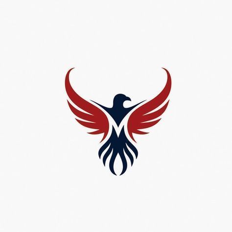 Graphic Design Ideas, Eagle Logo, Design Ideas, Logo Design, Graphic Design, Red, Blue, Design