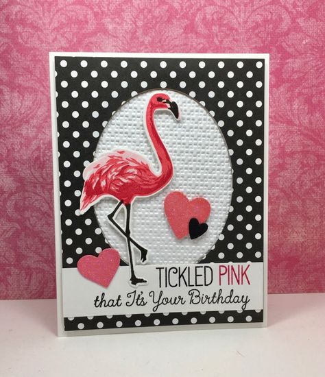 Hero Arts Color Layering Flamingo, Flamingo Handmade Cards, Flamingo Cards Ideas, Flamingo Birthday Cards Handmade, Flamingo Cards Handmade, Flamingo Birthday Card, Flamingo Cards, Tropical Cards, July Challenge