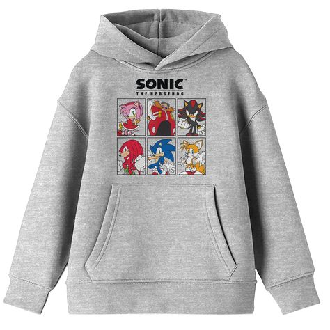 Grey Graphic Hoodie, Sonic Hoodie, Sonic Merch, Modern Hoodie, Modern Sonic, Sonic Videos, Sonic Movie, Character Group, Heather Grey Sweatshirt