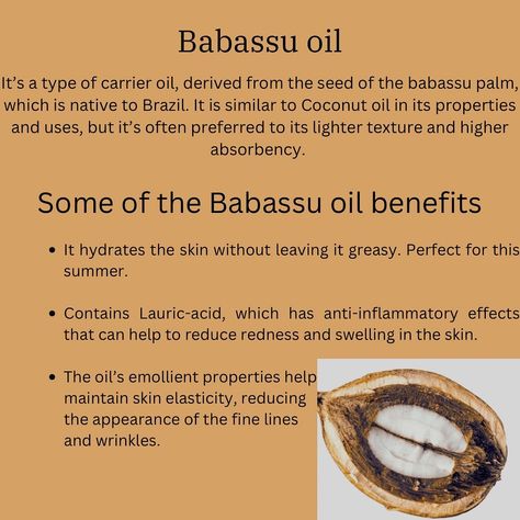 Experience the magic of babassu oil! 🌿✨ At Moonlight Healing, we use babassu oil in our products for its incredible benefits: deep hydration, soothing properties, lightweight feel, and so much more. Learn why this amazing oil is just unique in how it can transform your skin and hair care routine.🌟 #MoonlightHealing #NaturalSkincare #BabassuOil #SkinCare ##skincare #naturalskincare #tarotskincare #handcraftedbeauty #motherearth #whippedbodybutter #sheabutter #mangobutter #babassuoil #jojobao... Skin And Hair Care, Babassu Oil, Oil Benefits, Whipped Body Butter, Mango Butter, Carrier Oils, Light Texture, Hair Care Routine, Skin Elasticity