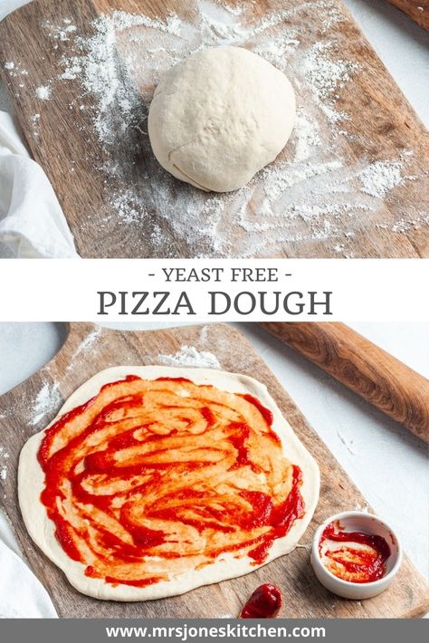 Yeast Free Pizza Dough, Quick Easy Pizza Dough, Healthy Homemade Pizza, Vegan Pizza Dough, No Yeast Pizza Dough, Gluten Free Pizza Dough, Making Pizza Dough, Fresh Pizza, Homemade Pizza Crust