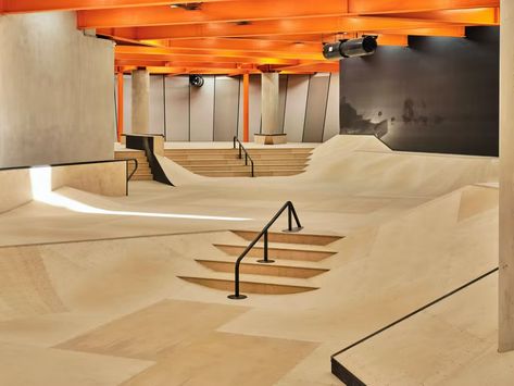 Hollaway’s F51, the first multi-story skatepark, looks to build positive support for the local youth culture | News | Archinect Backyard Skatepark, Skate Ramps, Skateboard Park, Rock Climbing Wall, Kent England, Interior Define, Parking Design, Youth Culture, Skate Park