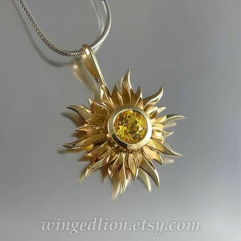 Sun Locket, Gold Pendants For Men, Golden Beryl, Vedic Mantras, Mens Gold Jewelry, Sunflower Pendant, Sun Pendant, Gold Pendant Jewelry, Gold Chains For Men