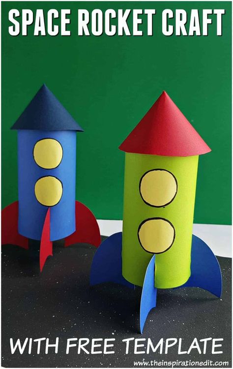 Homemade Rocket Craft For Kids Rocket Template, Paint Plate, Rocket Craft, Space Crafts For Kids, Vbs Craft, Construction Paper Crafts, Superhero Coloring, Ship Craft, Toddler Arts And Crafts