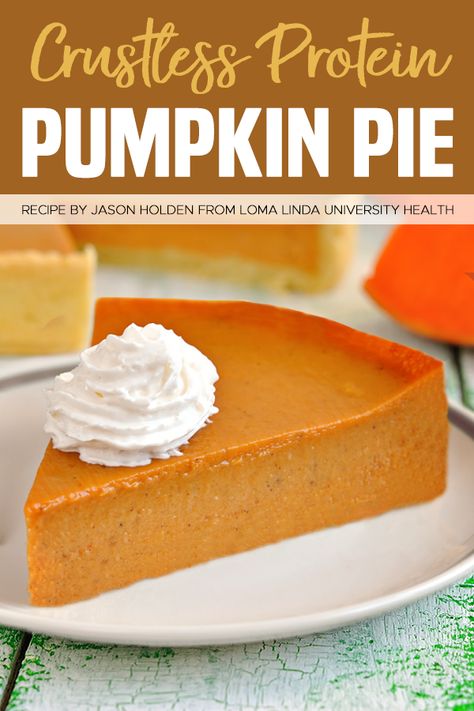 Crustless Protein Pumpkin Pie Recipe: 84 Calories & WLS-Friendly! : ObesityHelp Recipes Protein Powder, Protein Pumpkin Pie, Purple Recipes, Impossible Pies, Recipes Protein, Characters From Movies, Crustless Pumpkin Pie, Vanilla Protein Shakes, Pumpkin Custard