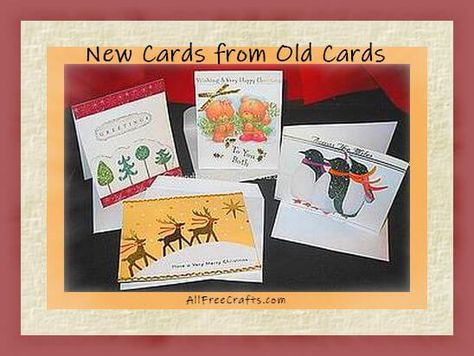 Reuse Greeting Cards, Old Christmas Cards, Free Printable Envelopes, Making Gift Tags, Old Greeting Cards, Cards To Make, Diy Techniques, Printable Envelope, Old Cards