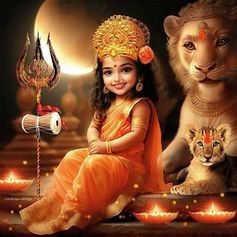 Durga maa Cute Mata Rani, Navratri Devi Images, Gorgeous Bridal Makeup, Maa Durga Photo, Durga Picture, Devi Images Hd, Groom Photoshoot, Happy Navratri Images, Mata Rani