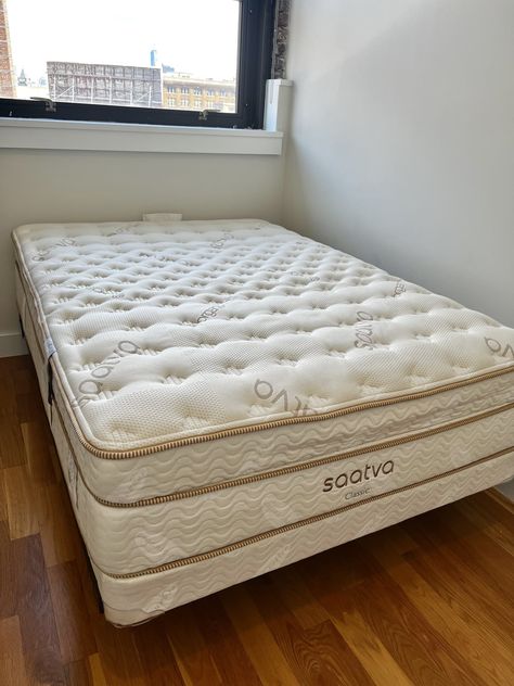 Saatva Classic Luxury Firm Mattress Review | POPSUGAR Home Saatva Mattress, Cozy Sheets, Style Me Pretty Living, Knock On Wood, Garage Sale Finds, Luxury Mattresses, Full Size Mattress, Mattresses Reviews, Relaxing Bedroom