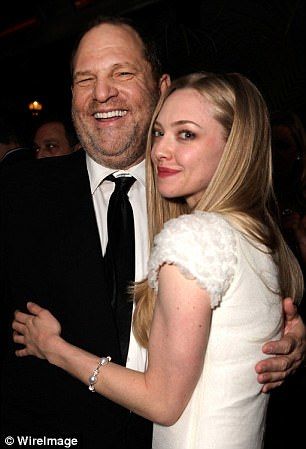 Producer Harvey Weinstein and actress Amanda Seyfried Angeles, Uncomfortable Pictures, Vicky Cristina Barcelona, King's Speech, 2011 Movies, Russell Crowe, Harvey Weinstein, Italian Actress, Matt Damon