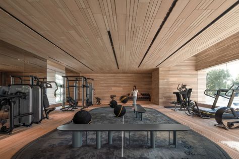 Gym Architecture, Dream Home Gym, Dream Gym, Gym Design Interior, Desain Pantry, Hotel Gym, Gym Room At Home, Gym Interior, Hampton House