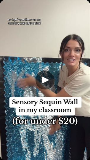 23K views · 737 reactions | We have officially had our sequin sensory walls for over a year and we are still just as OBSESSED with them 😍   If you need the link to the materials I used to make it OR the adorable pillows from @counselorfallon ✨🙂 comment “SENSORY” and I’ll send it your way 💌💗  #teacherlife #newteachers #specialeducationteacher #specialeducationclassroom #behaviorteacher #firstyearteacher #teacherhacks #teachertips #teacherlife #teachersfollowteachers #teachersofinstagram | Ms. Chyna Sensory Walls, Sensory Wall, Sequin Wall, Preschool Rooms, Preschool Centers, Sensory Rooms, Sensory Room, Memory Care, Special Education Teacher