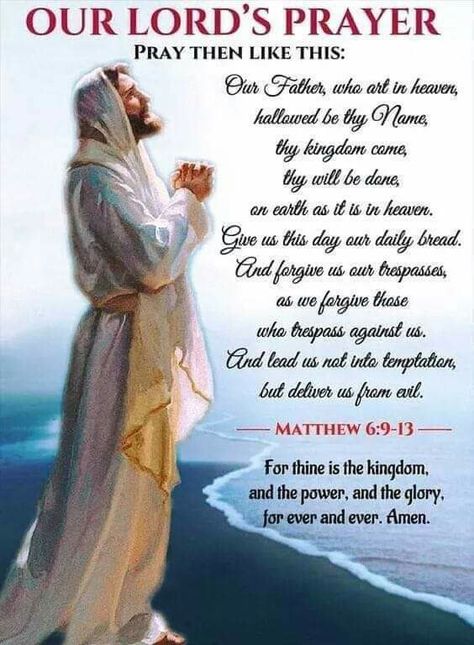 Jesus Christ Himself taught His followers to pray this prayer. Jesus said for us to pray incessantly and sometimes fasting is required! Lords Prayer Wallpaper, Christ Resurrection, Lord Prayer, God Prayers, Easter Prayers, Our Father Prayer, Lord's Prayer, Pictures Of Jesus Christ, Good Prayers