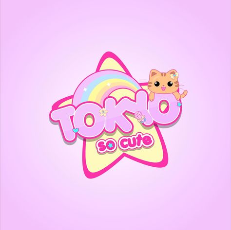 You know when you’re obsessed with a design you did but it wasn’t the chosen one 🥹 this was it, I love it soooo much! So cute 💗 Always… | Instagram Kawaii Logo Design, Girly Logo Design, Girly Logo, Kawaii Logo, Cute Typography, Gallery Wall Nursery, Skincare Logo, Logo Samples, Logo Graphic Design