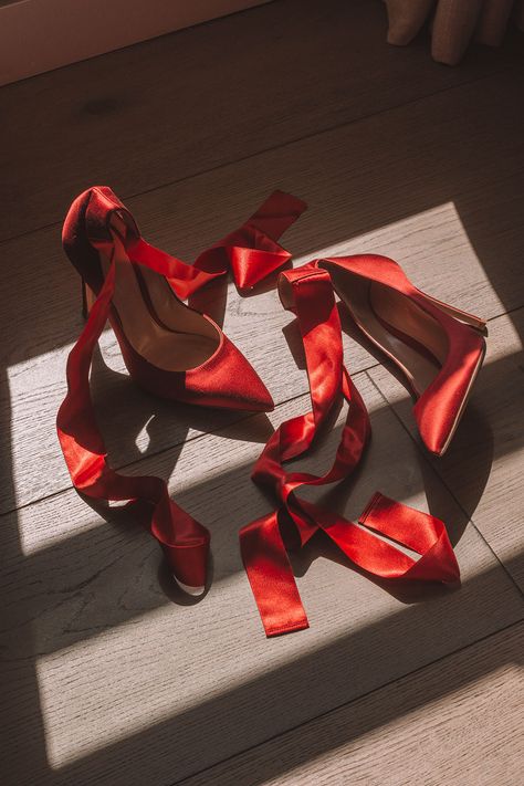 Gianvito Rossi Heels, Red Satin Heels, Red Wedding Shoes, Red Leather Shoes, Heels Aesthetic, Wrap Shoes, Michelle Mason, Shoes Photography, Satin Shoes