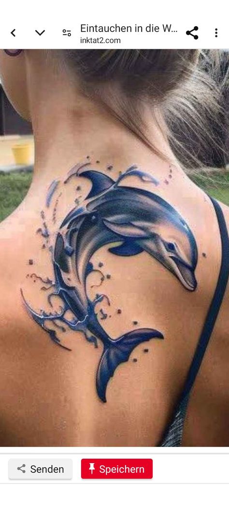 Dolphin Shoulder Tattoo, Dolphins Tattoo For Women, Dolphin Memorial Tattoo, Dolphin Tattoos For Women, Dolphin Tattoo For Women, Dolphin Tattoo Design, Dolphin Tattoo Meaning, Buddha Tattoo Sleeve, Dolphin Tattoos