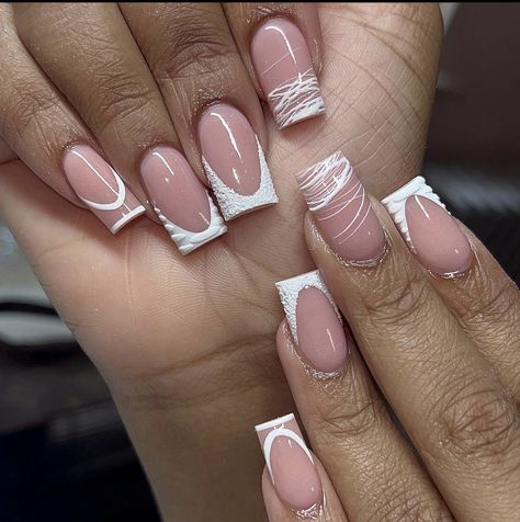 French Tip Nail Designs, Nail Tutorial, Girly Acrylic Nails, Work Nails, French Tip Acrylic Nails, French Acrylic Nails, Short Square Acrylic Nails, Acrylic Nails Coffin Pink, Acrylic Nails Coffin Short