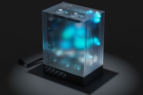 This sci-fi transparent PC case is a hypnotic symphony of beastly performance and killer looks | Yanko Design Futuristic Machine, Diy Pc Case, Futuristic Computer, Diy Pc, Build A Pc, All In One Pc, Computer Build, Custom Computer, Desktop Setup