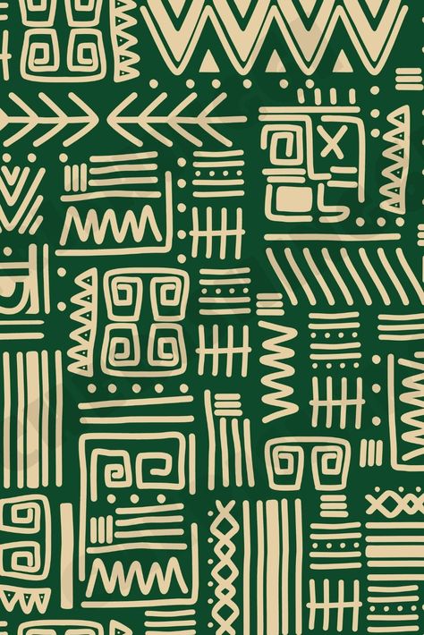 Add some tribal flair to your life with this stunning tribal seamless pattern. Featuring bold lines, geometric shapes, and earthy colors, this design is perfect for adding a touch of organic style to your home decor, wardrobe, or tech accessories. Whether you're looking for a unique statement piece or a stylish addition to your everyday essentials, this versatile tribal pattern is sure to impress. Look Prettier, Africa Art Design, African Pattern Design, Wall Stencil Patterns, Chinese Makeup, Douyin Makeup, Tshirt Printing Design, African Textiles, Africa Art