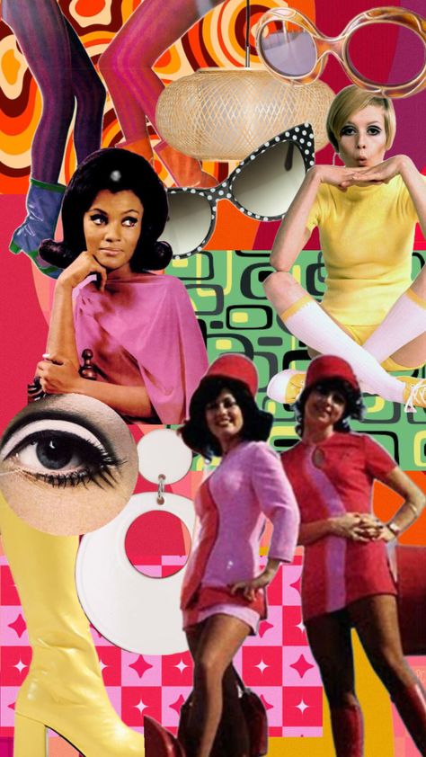 The swinging sixties #60s #mod #swinging60s #colorful 60s Mod Aesthetic, Mod Aesthetic, Sweet Charity, Swinging 60s, Swinging Sixties, 60s Mod, Color