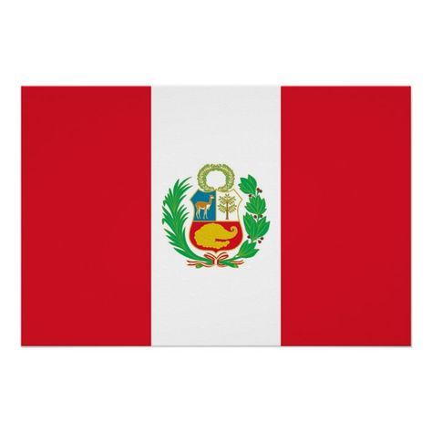 Patriotic poster with Flag of Peru - peru gift Peru Flag, Patriotic Posters, Shop Poster, Patriotic Gifts, Wedding Invitation Wording, National Flag, Activity Games, Custom Posters, Homemade Gifts