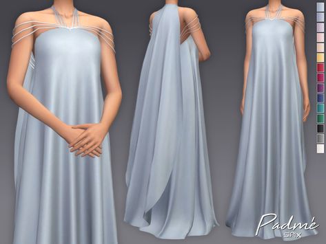 Sifix's Padme Dress Sims 4 Cc Greek Goddess Dress, Sims 4 Norwegian Cc, Sims 4 Off The Shoulder Dress, Sims 4 Cc Star Wars Padme, Sims Princess Dress, Sims 4 Queen Dress Cc, Star Wars Cc Sims 4, Sims 4 Red Carpet Cc, Sims Royal Cc